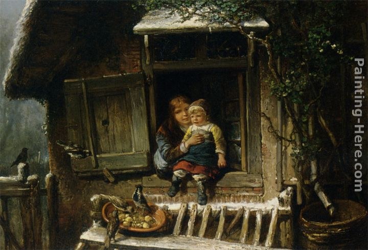 Johan Mari Ten Kate Feeding the Birds